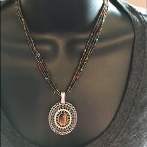 Autumn sunset necklace